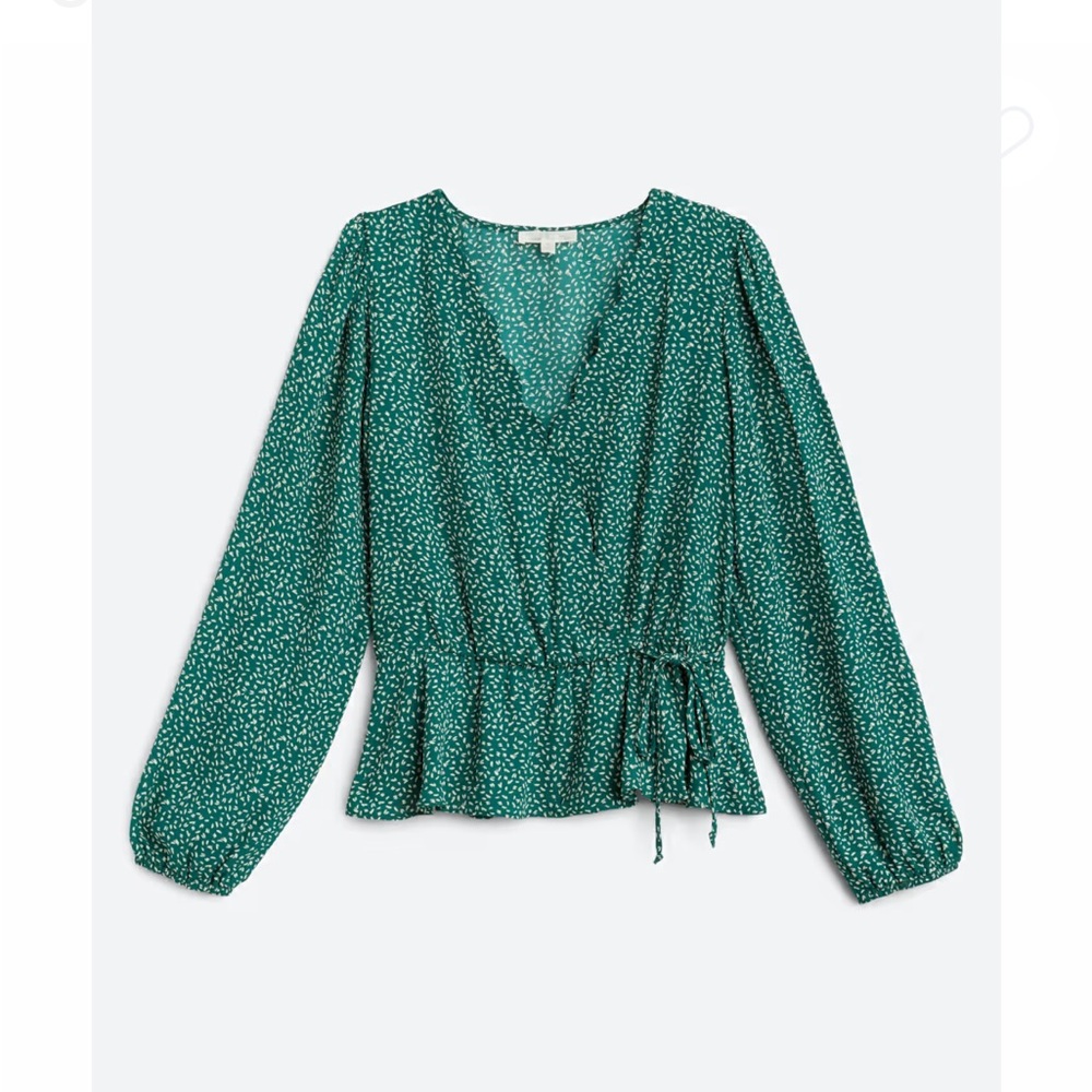 Nine Britton Teal Floral Blouse